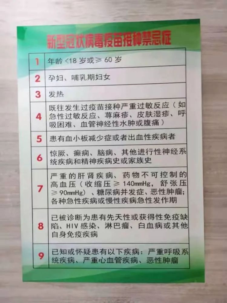 新冠疫苗接種要注意，這些情況不能打