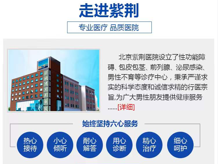 北京紫荊醫院一一看男科信賴紫荊，信賴北京！