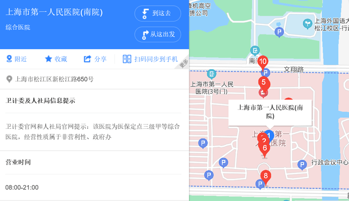 上海市一醫院地址